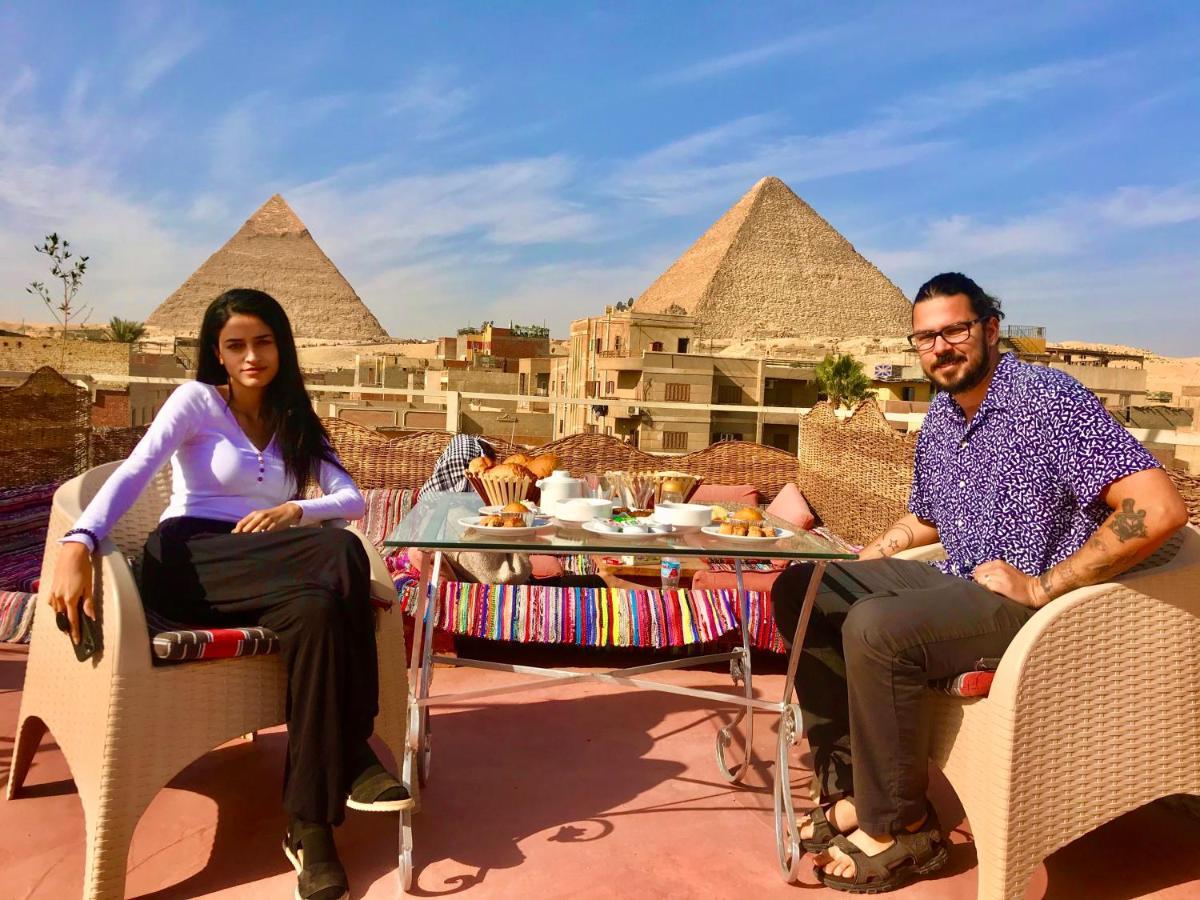 Carpet Alaadein Pyramids View Hotell Kafret el-Gabal Exteriör bild