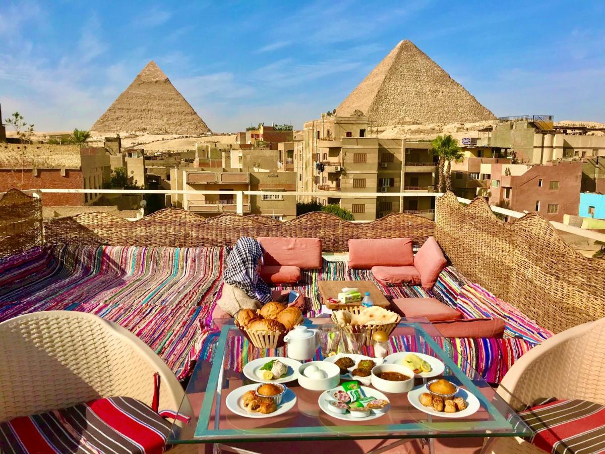 Carpet Alaadein Pyramids View Hotell Kafret el-Gabal Exteriör bild